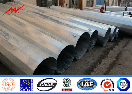 o mergulho quente de serviço público de aço de 40ft polo galvanizou a corrente elétrica cônica tubular
