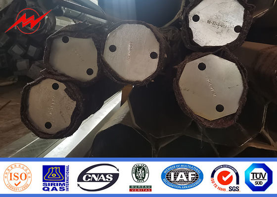 o mergulho quente tubular de aço de 10kv-500kv Polo galvanizou elétrico