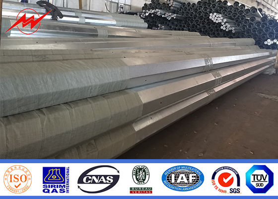 Metal tubular de aço elétrico polos de serviço público de Polo da Via Látea autossuficiente