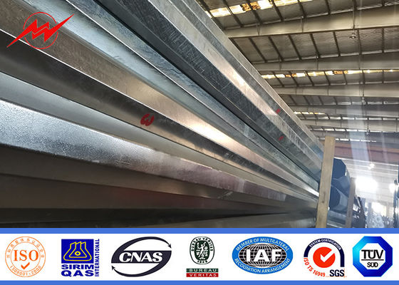 14m 1600 Dan Conical Hot Dip Galvanized Polo com o braço transversal do comprimento de 2.5m