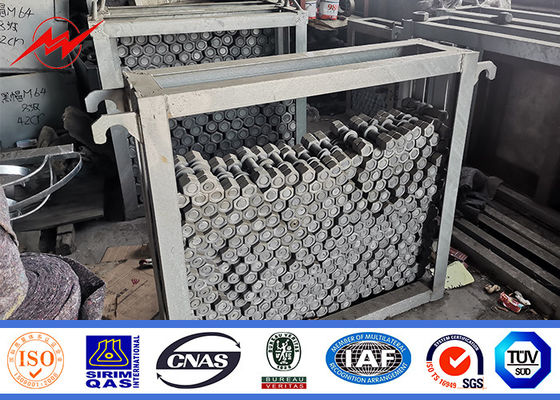 16m 1200 Dan Steel Tubular Pole Galvanized para a linha exterior projeto da distribuição