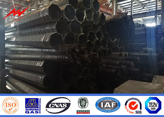 S355JR Polo tubular de aço galvanizou a distribuição da eletricidade da transmissão de energia