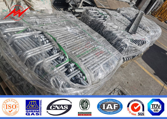 distribuição galvanizada tradicional de serviço público de polos do aço de 69kv 60ft 65ft 70ft