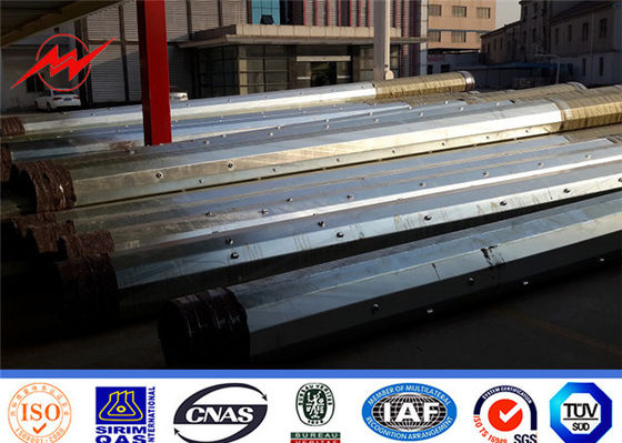 ASTM A 123 afilou Cctv octogonal Polo elétrico tubular de aço