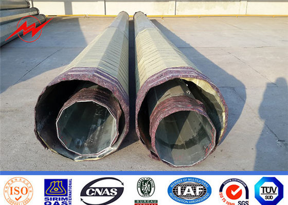 ASTM A 123 afilou Cctv octogonal Polo elétrico tubular de aço