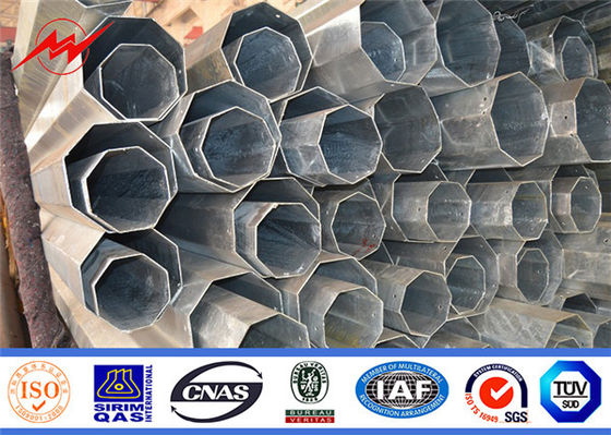 O Cctv octogonal afilado galvanizou o poder de serviço público polos do metal 33kv