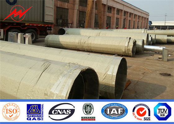 18m 300-1000KG Design Load Steel Power Pole para transmissão de alta tensão