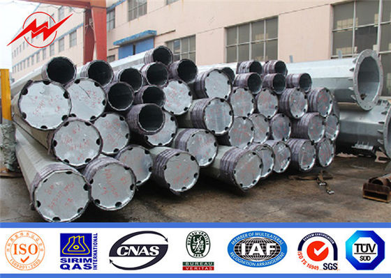 O Cctv octogonal galvanizou polo de serviço público de aço 33kv 69kv