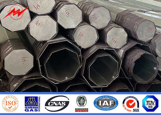 A linha de transmissão aço Polo tubular galvanizou 132kv 16m 14m 12m