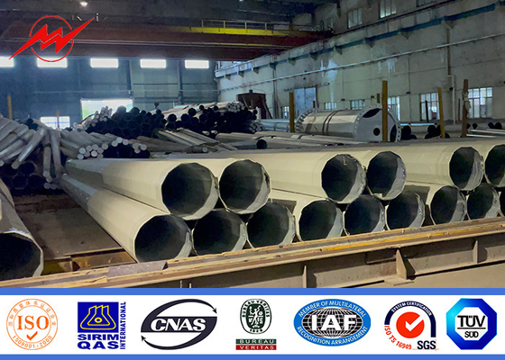 66kv tubos de aço torre de energia elétrica linha de transmissão torre de pólo de aço