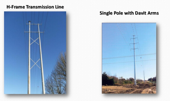 linha eléctrica afilada de plantação da transmissão de Electric Power Pólos da altura total da profundidade 13m de 2m 1