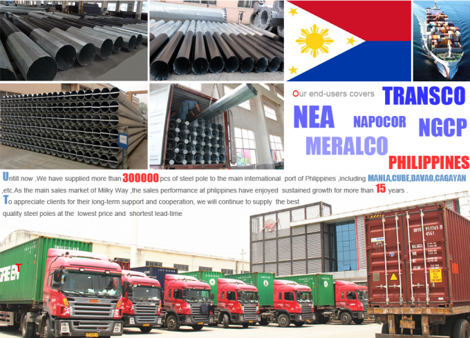 60FT 65FT 1280kg Pólo de alimentação elétrica personalizável para mercados e requisitos de países diferentes 1