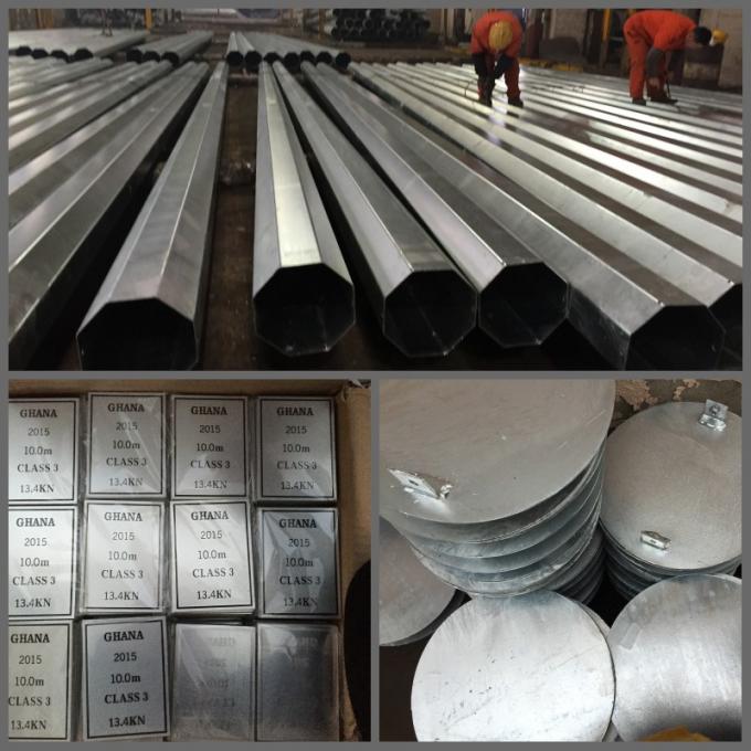 800dan 9m 12m 14m Carga Octogonal Hot Dip Galvanizado Pó de Energia Elétrica 0