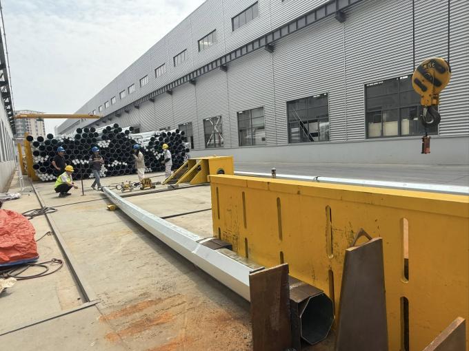 Postes de energia de aço galvanizado de 80 pés, 90 pés e 138KV para distribuição elétrica 1