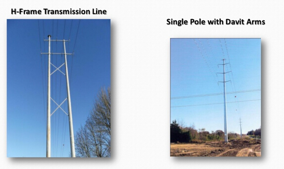 80FT 90FT 138KV Linha de transmissão de pólo de energia elétrica 1