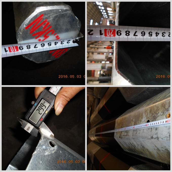 69kV 45 pés NGCP padrão galvanizado aço elétrico Pólos de energia 2